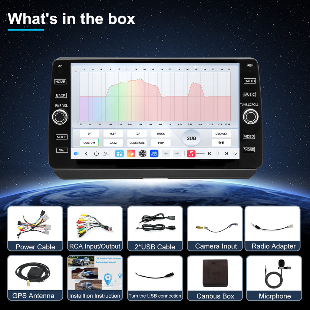For Toyota Corolla 2020-2022 Radio upgrade,10.2-inch QLED 8-Core CPU,touch screen Stereo,Wireless CarPlay & Android Auto,keep OEM Controls