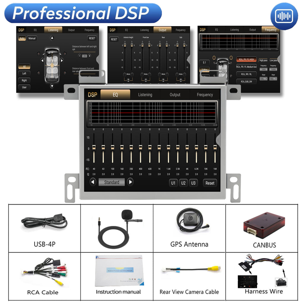 For Dodge Charger 2015-2023 Radio upgrade,8.4-inch QLED 8-Core CPU,touch screen Stereo,Wireless CarPlay & Android Auto,Free camera