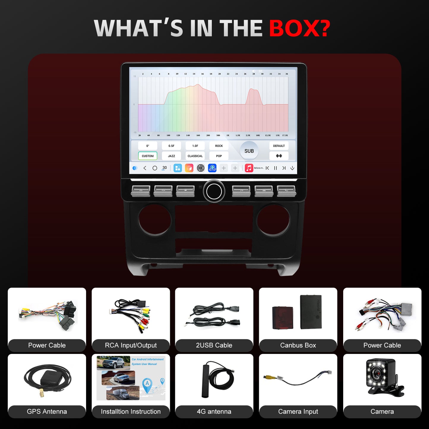 For Ford Escape 2008-2012 Radio upgrade, 10.1-inch QLED 8-Core CPU,touch screen Stereo,Wireless CarPlay & Android Auto, keep OEM Controls