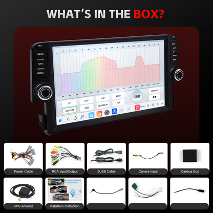 For Honda Civic 2016-2021 Radio upgrade,9-inch QLED  8-Core CPU,touch screen Stereo,Wireless CarPlay & Android Auto,keep OEM Controls