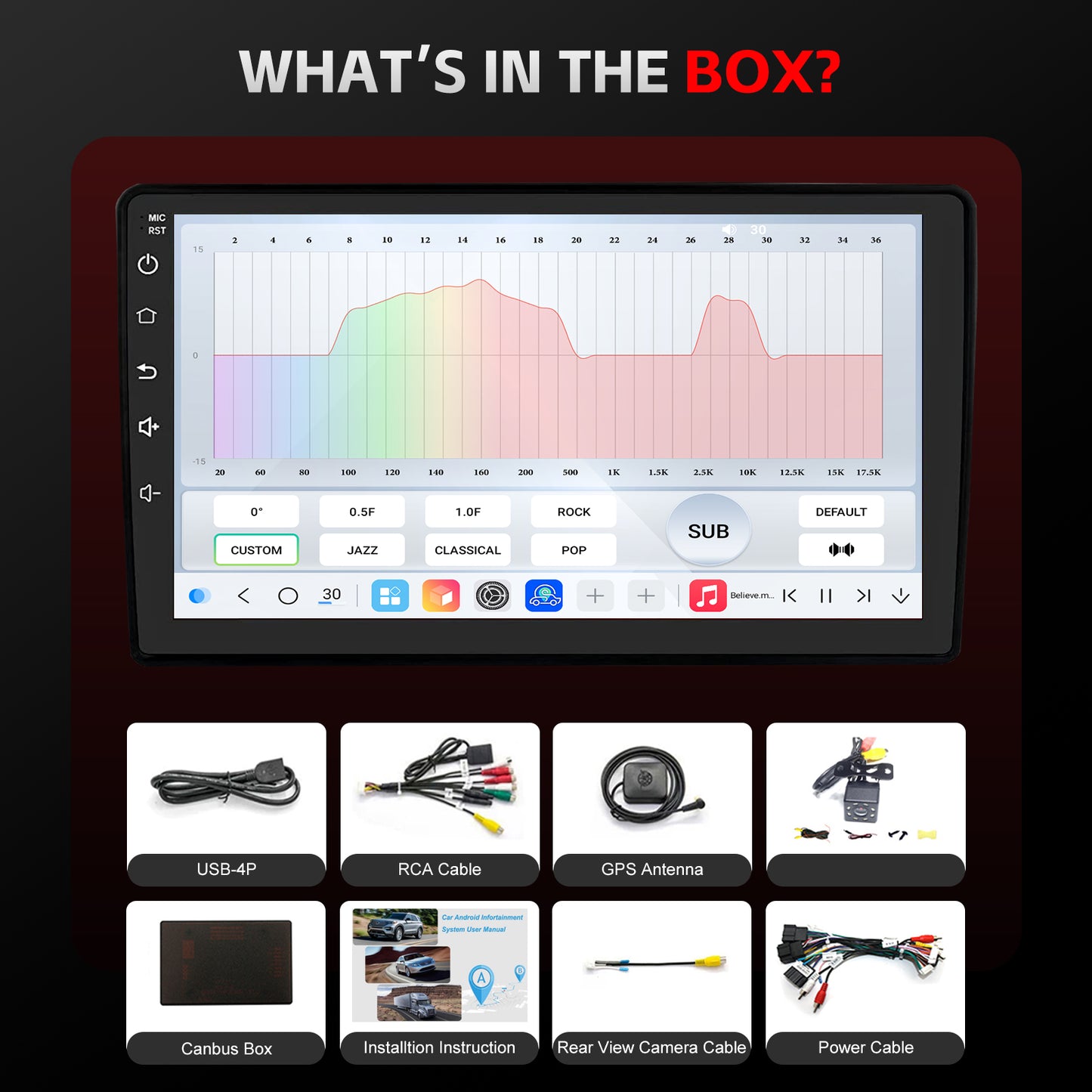 Chevy Equinox Radio upgrade 2005-2009 CarPlay Stereo Screen-Topdisplay 2005 2006 2007 2008 2009 Chevrolet Replacement