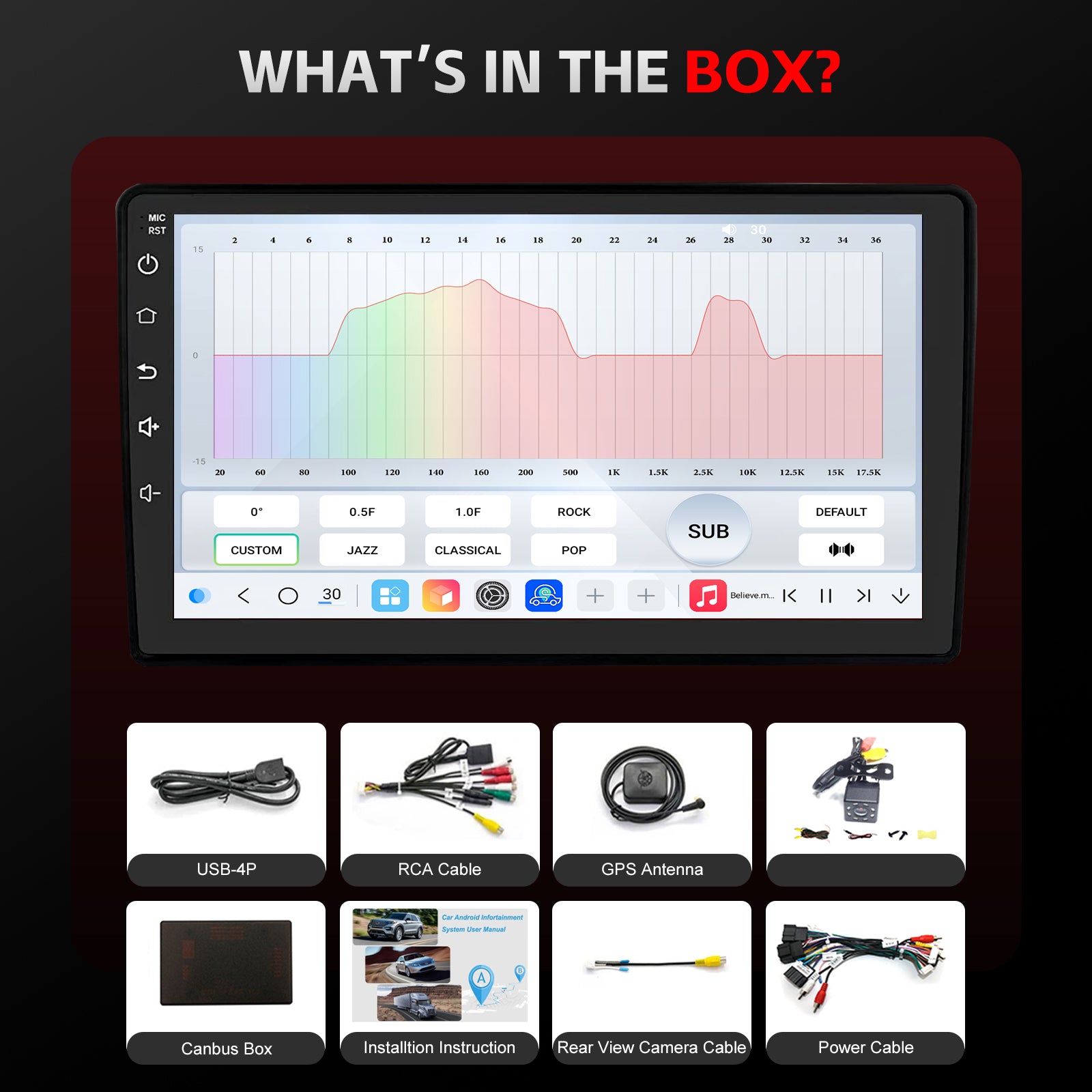 Chevy Equinox Radio upgrade 2005-2009 CarPlay Stereo Screen-Topdisplay 2005 2006 2007 2008 2009 Chevrolet Replacement