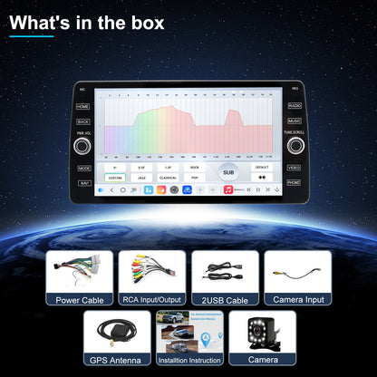 For Toyota Corolla 2009-2013 Radio upgrade,10.2-inch QLED 8-Core CPU,touch screen Stereo,Wireless CarPlay & Android Auto,keep OEM Controls