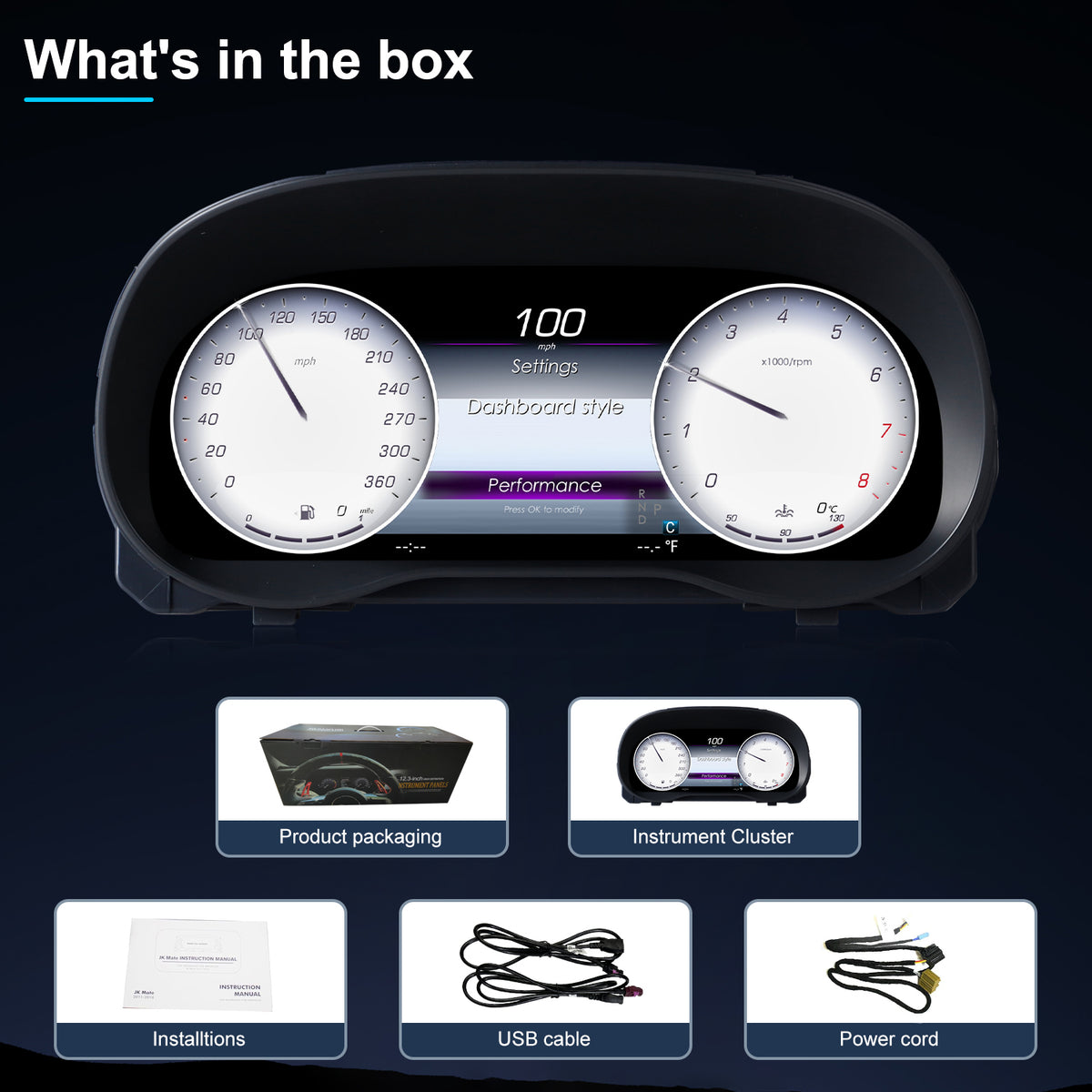 Benz Vito Digital Instrument Cluster 2024 | 12.3" QLED - Topdisplay 2024
