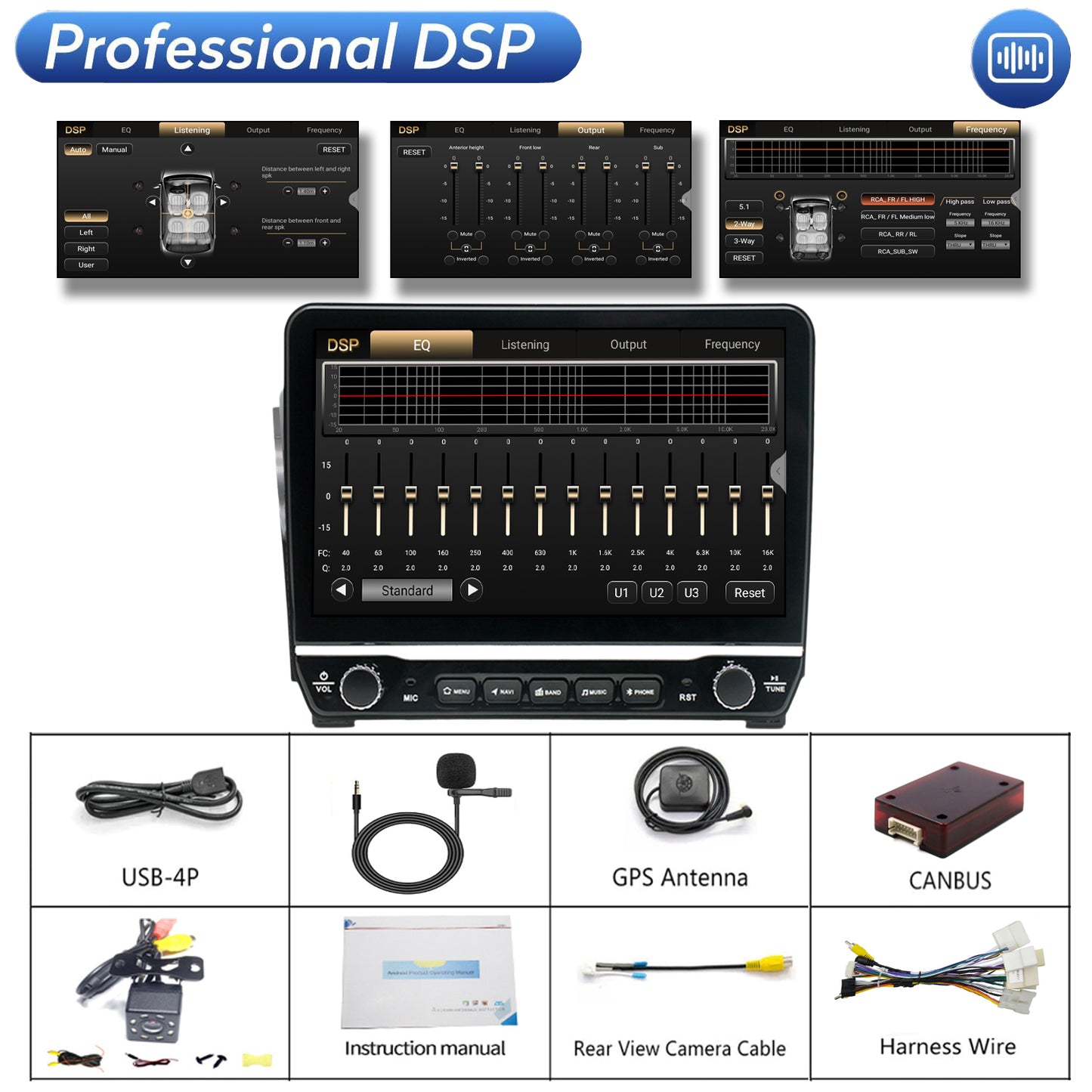 For Toyota Tundra 2007-2013 Radio upgrade,10.1-inch QLED 8-Core CPU,touch screen Stereo,Wireless CarPlay & Android Auto,keep OEM Controls