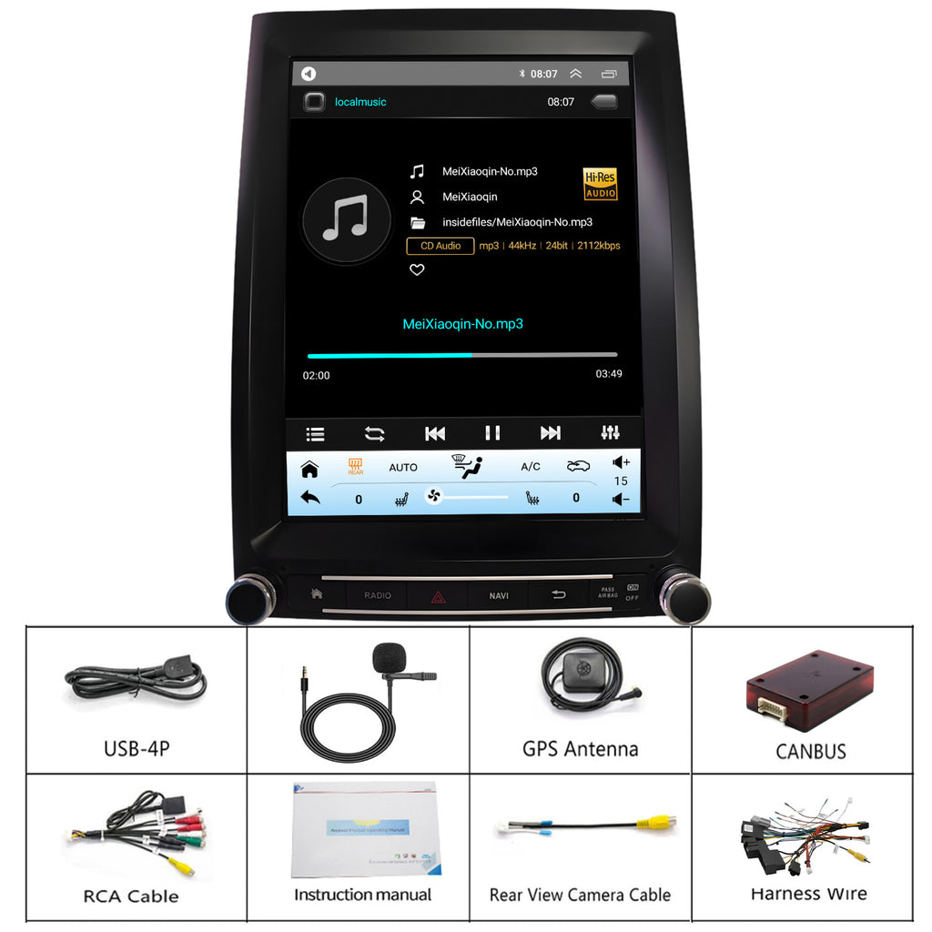 for Ford Expedition 2015-2017 Radio upgrade,12.1-inch QLED 8-Core CPU,touch screen Stereo,Wireless CarPlay & Android Auto,Free camera