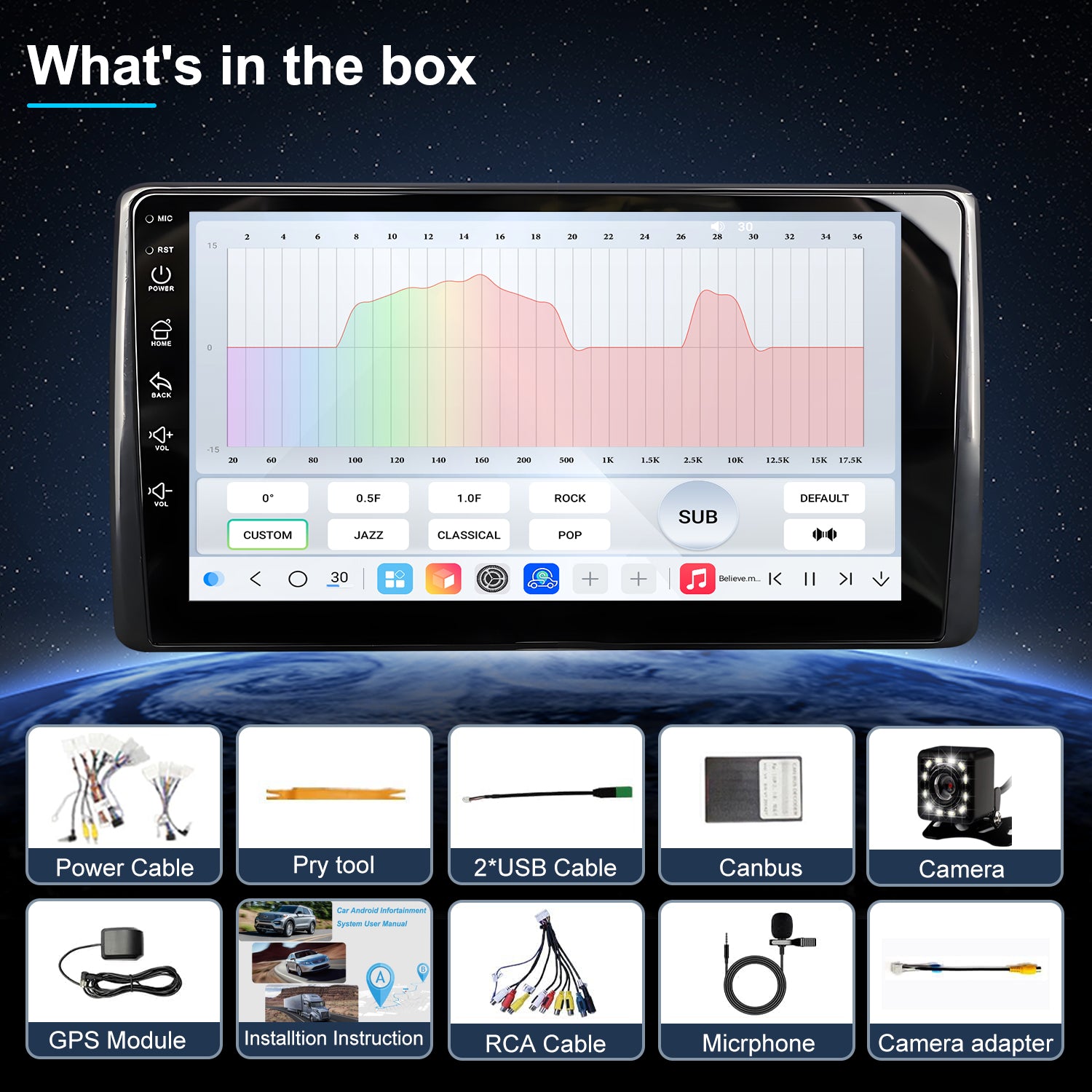 Ford F150 Stereo replacement 1999-2003 CarPlay Radio Screen-Topdisplay 1999 2000 2001 2002 2003 F150 Upgrade Headunit Apple Carplay Android Auto Accessories Pantalla Estéreo