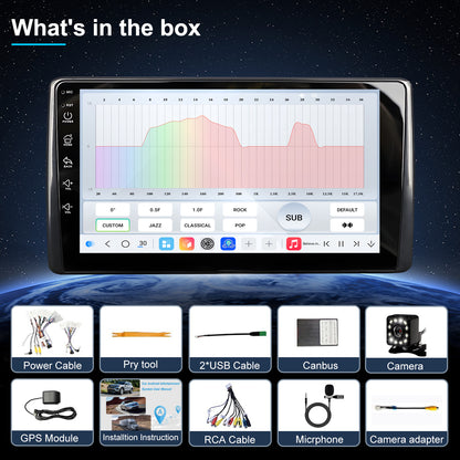Ford F150 Stereo replacement 1999-2003 CarPlay Radio Screen-Topdisplay 1999 2000 2001 2002 2003 F150 Upgrade Headunit Apple Carplay Android Auto Accessories Pantalla Estéreo