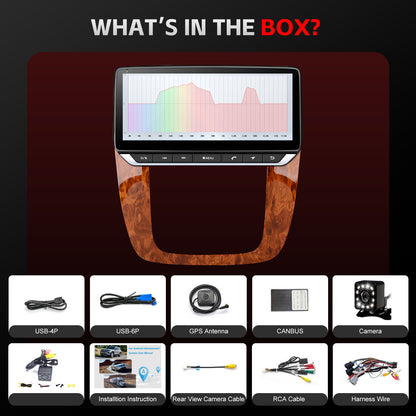 Chevy Express Radio upgrade 2007-2013 CarPlay Stereo Screen-Topdisplay 2007 2008 2009 2010 2011 2012 2013 Chevrolet Replacement