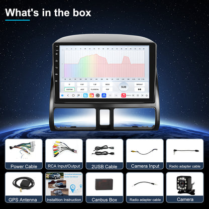 For Honda CRV 2003-2006 Radio upgrade,10.1-inch QLED 8-Core CPU,touch screen Stereo,Wireless CarPlay & Android Auto,keep OEM Controls