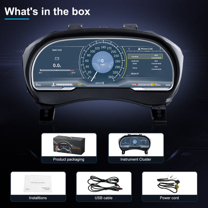 For Cadillac ATS ATS-L 2014-2017 Digital Instrument Cluster, 12.3-inch QLED Screen, Multiple UI, Wireless CarPlay, Direct OEM Replacement