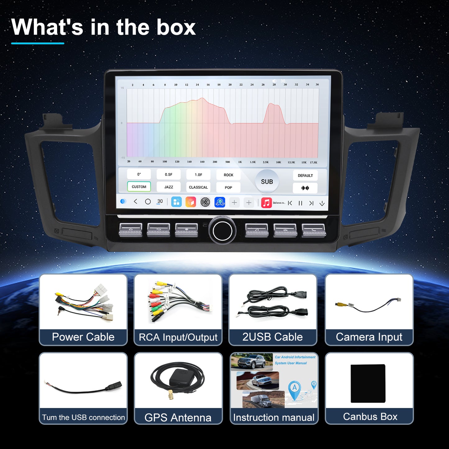 Topdisplay 2013 2014 2015 2016 2017 2018 Toyota RAV4 Upgrade Stereo Headunit Apple Carplay Android Auto Pantalla Estéreo