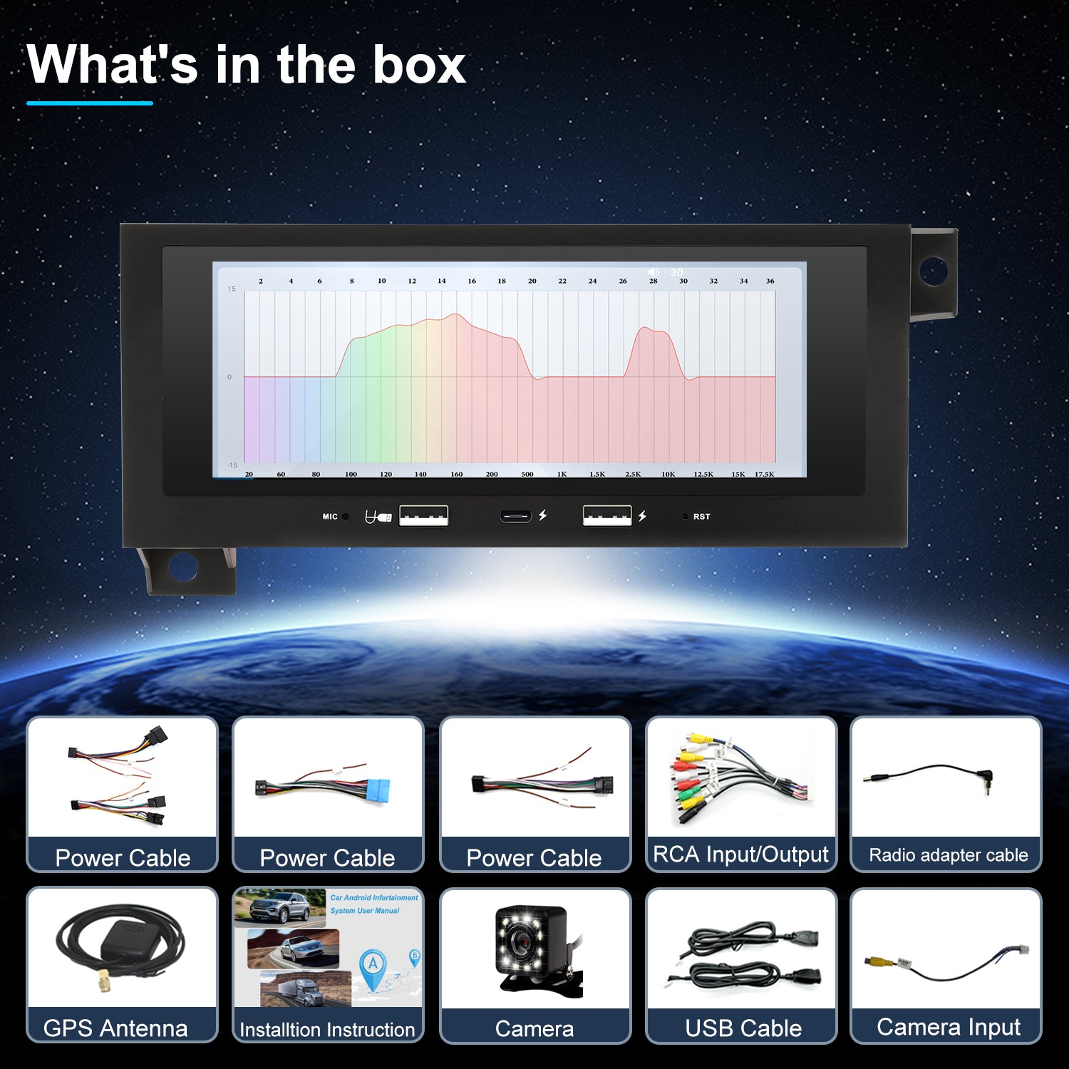Dodge Dakota Stereo replacement 1997-2000 CarPlay Radio Screen-Topdisplay 1997 1998 1999 2000 Dakota Upgrade Headunit Apple Carplay Android Auto Accessories Pantalla Estéreo