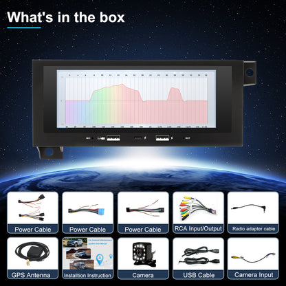 Dodge Dakota Stereo replacement 1997-2000 CarPlay Radio Screen-Topdisplay 1997 1998 1999 2000 Dakota Upgrade Headunit Apple Carplay Android Auto Accessories Pantalla Estéreo