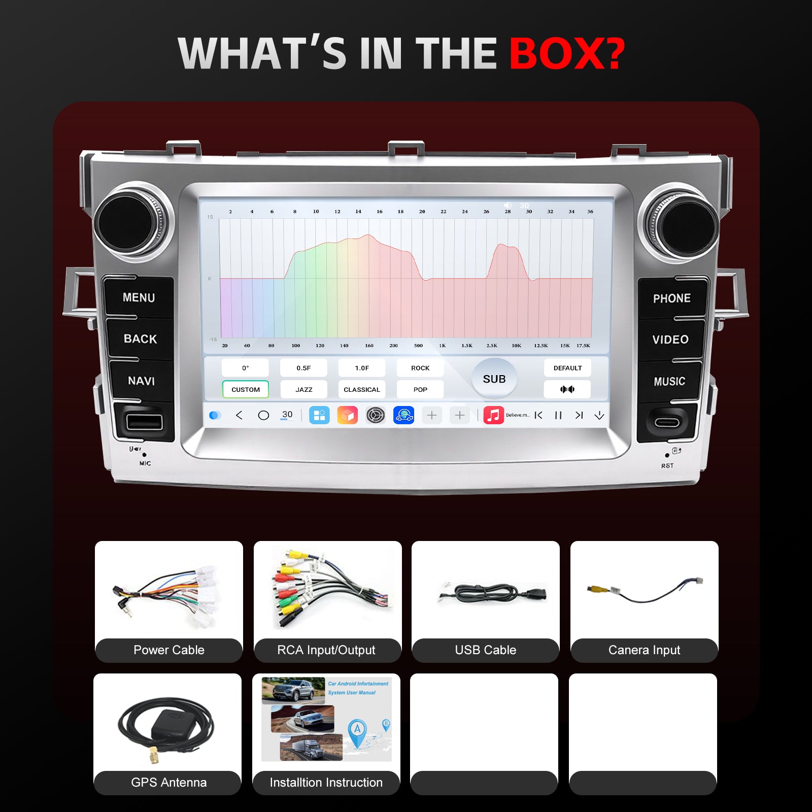 Toyota Verso 2009 2010 2011 2012 2013 2014 2015 2016 2017 2018 Car radio headunit upgrade