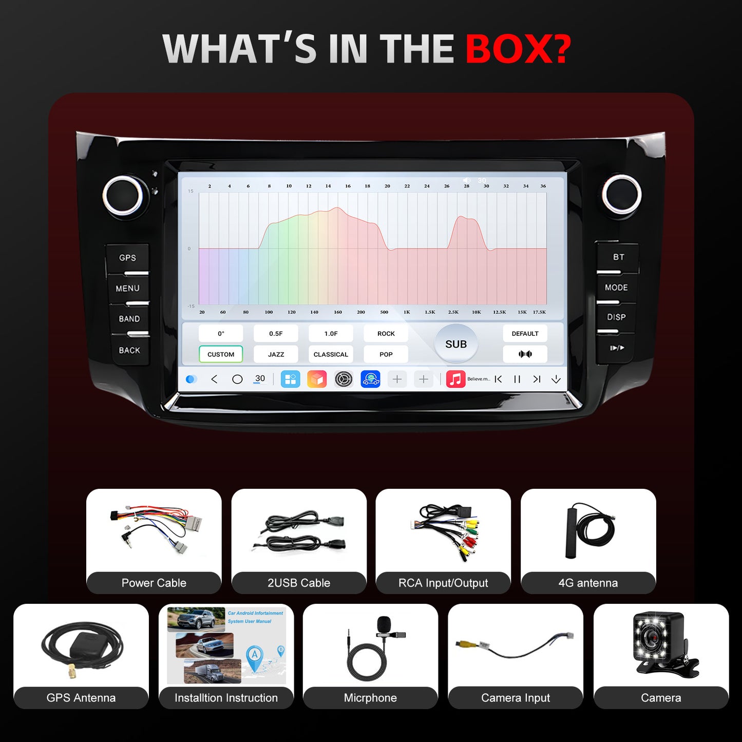 For Nissan Sentra 2013-2019 Radio upgrade,9-inch QLED 8-Core CPU,touch screen Stereo,Wireless CarPlay & Android Auto,keep OEM Controls