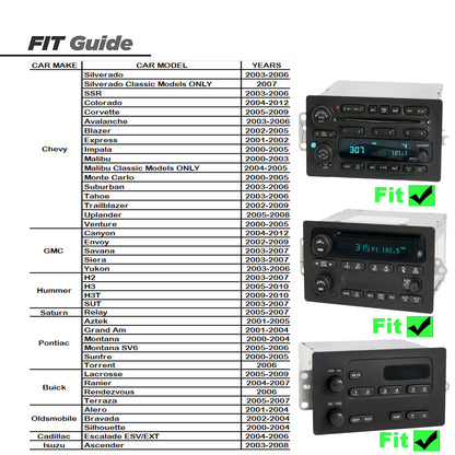 For Chevrolet Chevy Tahoe 2003-2006 Radio upgrade,7-inch QLED  8-Core CPU,touch screen Stereo,Wireless CarPlay & Android Auto,keep OEM Controls