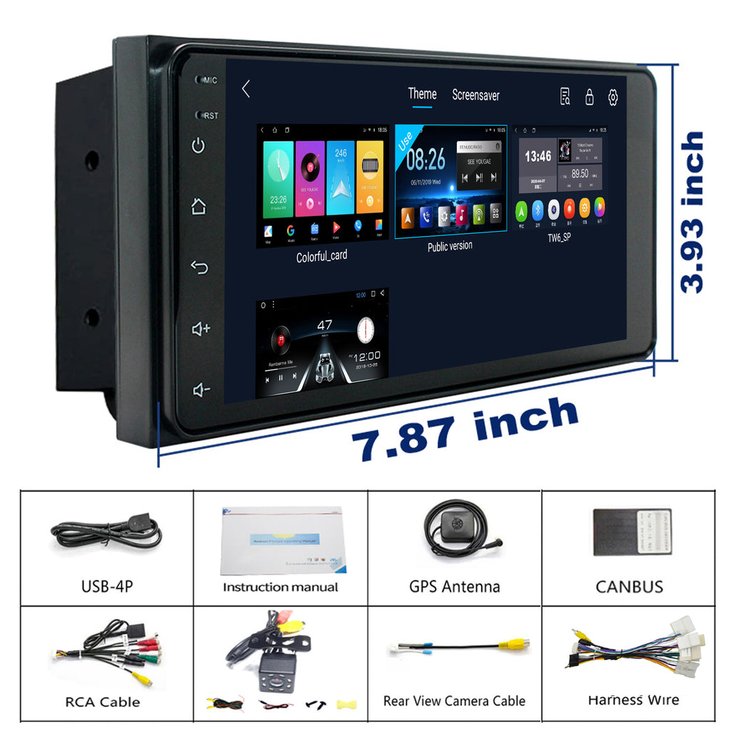 for Toyota 4Runner 2003-2009 Radio upgrade,7-inch QLED 8-Core CPU,touch screen Stereo,Wireless CarPlay & Android Auto,Back camera