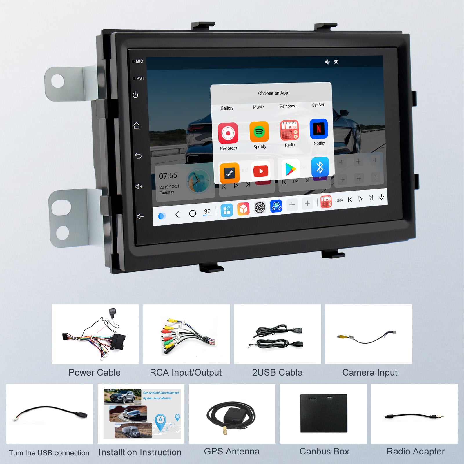 2012 2013 2014 2015 Chevrolet Aveo Car radio Replacement Headunit Apple Android Auto Accessories Pantalla Estéreo