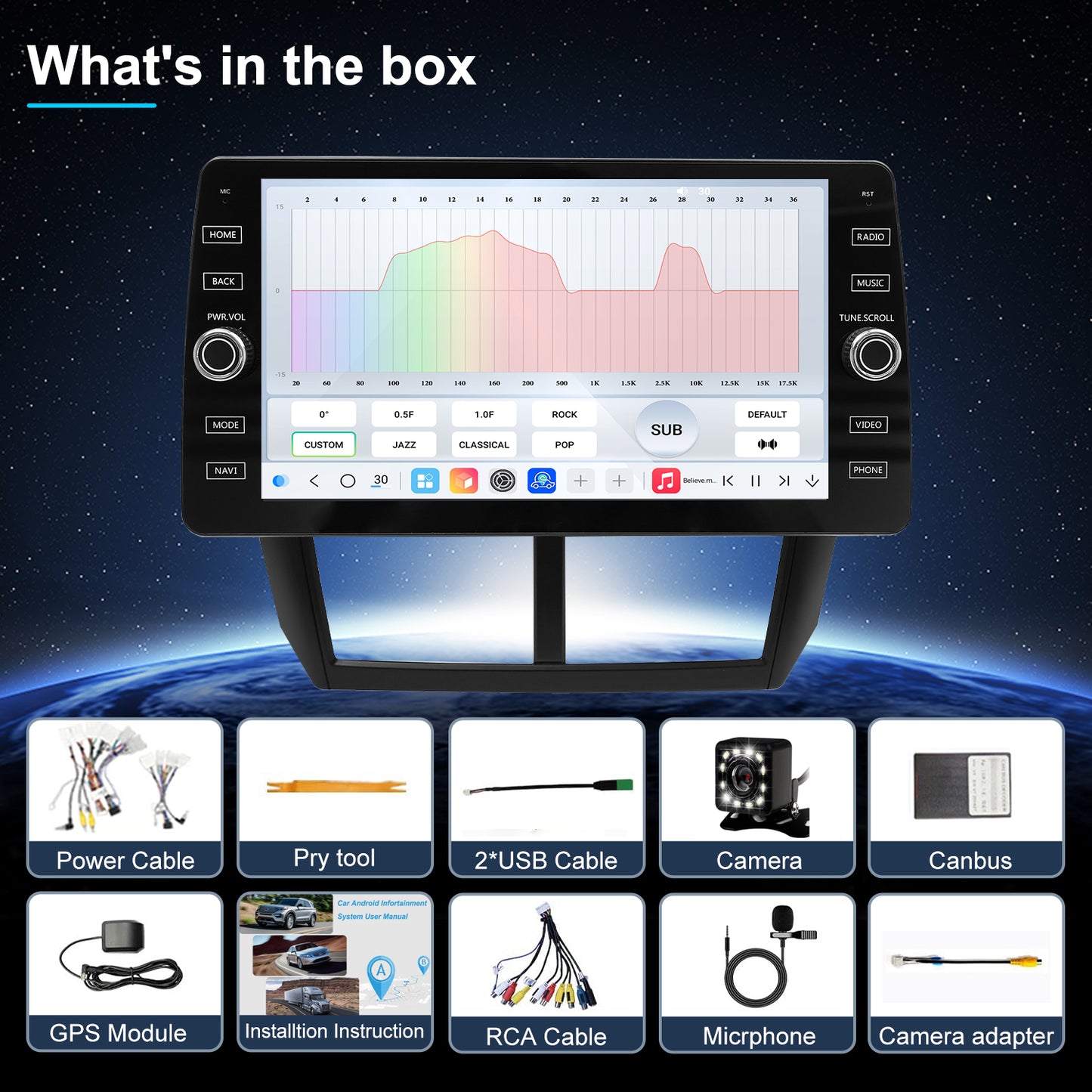 For Subaru Impreza 2008-2012 Radio upgrade,10.2-inch QLED  8-Core CPU,touch screen Stereo,Wireless CarPlay & Android Auto,keep OEM Controls