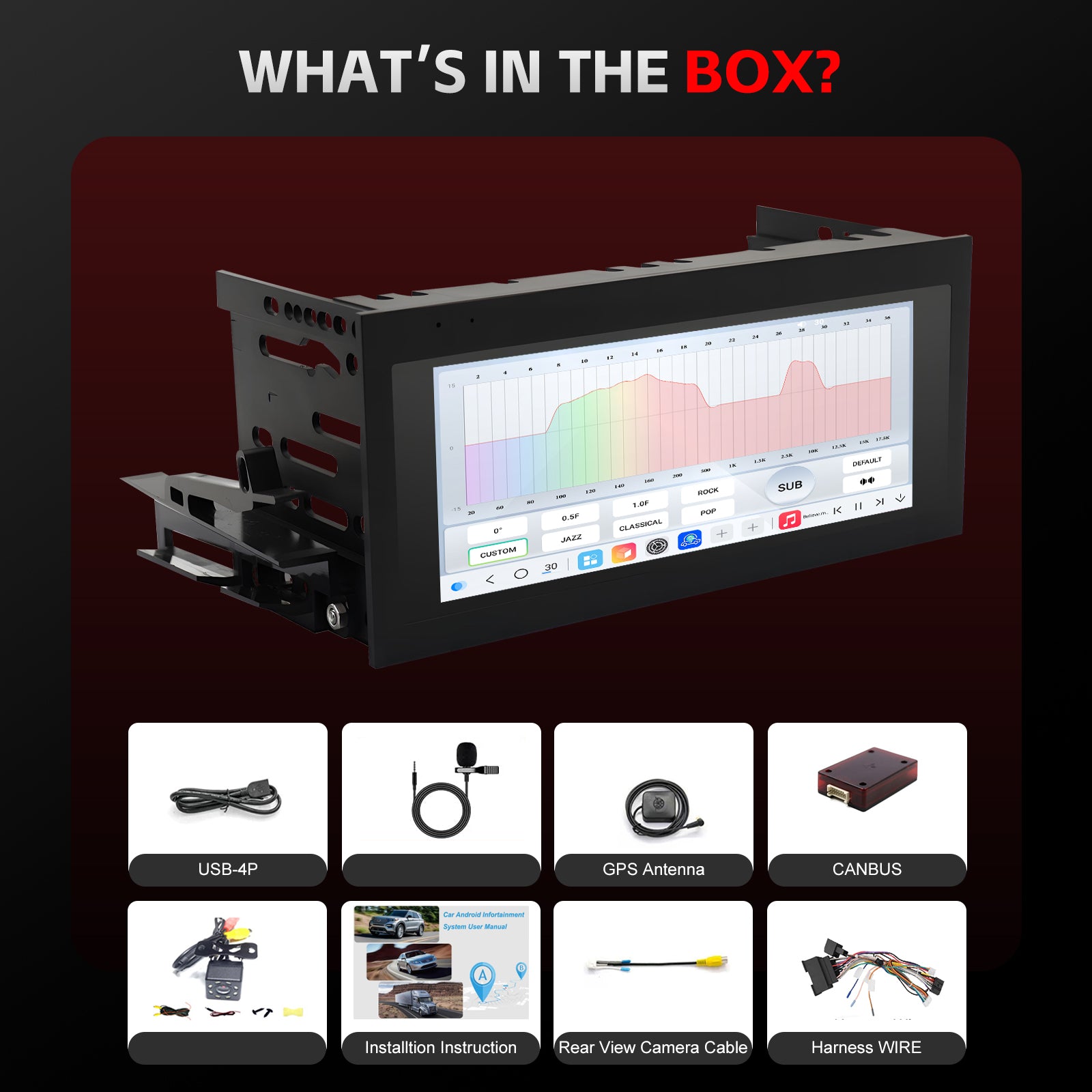 Chevy Astro Radio upgrade 1996-2005 CarPlay Stereo Screen -Topdisplay 1996 1997 1998 1999 2000 2001 2002 2003 2004 2005 Chevrolet