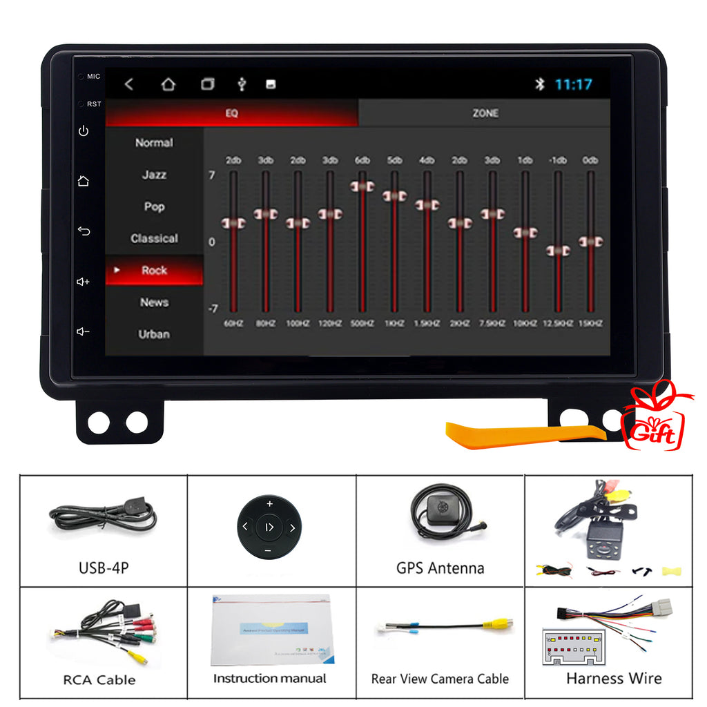 for Ford Explorer 2002-2005 Radio upgrade,7-inch QLED 8-Core CPU,touch screen Stereo,Wireless CarPlay & Android Auto,Free camera