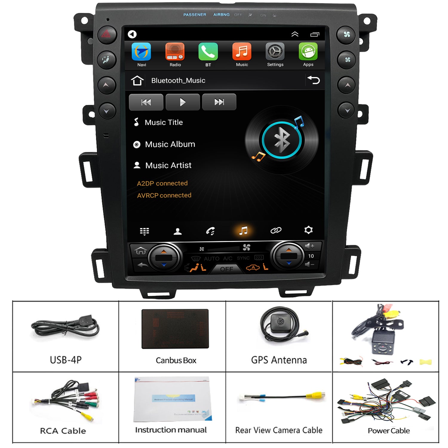 2011 2012 2013 2014 Ford Edge Topdisplay Car radio replacement