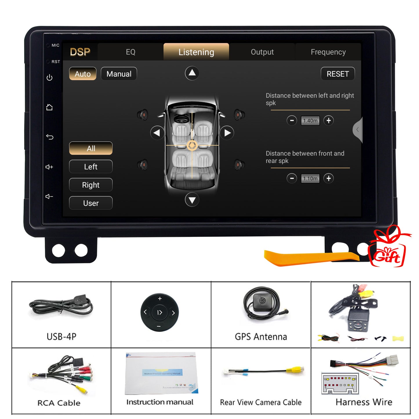 Lincoln Navigator Radio (with NAV – THX amp) upgrade 2003-2006 CarPlay Stereo - Topdisplay 2003 2004 2005 2006 Lincoln Navigator Stereo Upgrade Touch Screen Headunit Apple Carplay Android Auto Accessories Estéreo Pantalla