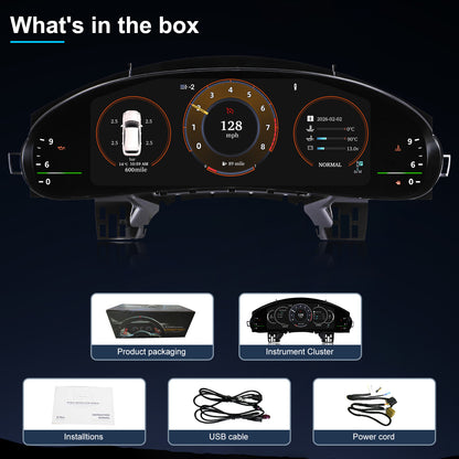 Porsche Cayenne Digital Instrument Cluster 2002-2009 | 12.3" QLED - Topdisplay 2002 2003 2004 2005 2006 2007 2008 2009