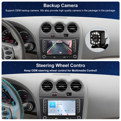 Nissan Altima radio 2008-2012 Upgrade CarPlay Screen- Topdisplay 2008 2009 2010 2011 2012 Nissan Altima Upgrade Stereo Headunit Apple Carplay Android Auto Pantalla Estéreo