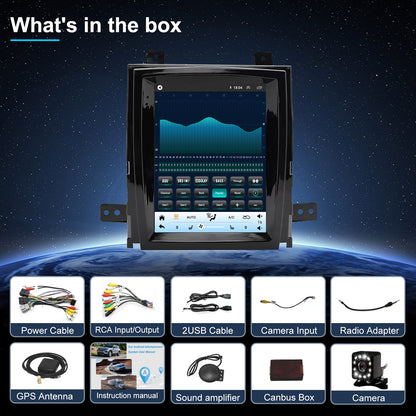 Cadillac Escalade Radio upgrade 2007-2014 CarPlay Stereo Screen - Topdisplay 2007 2008 2009 2010 2011 2012 2013 2014 Replacement Headunit Apple Android Auto Accessories Pantalla Estéreo