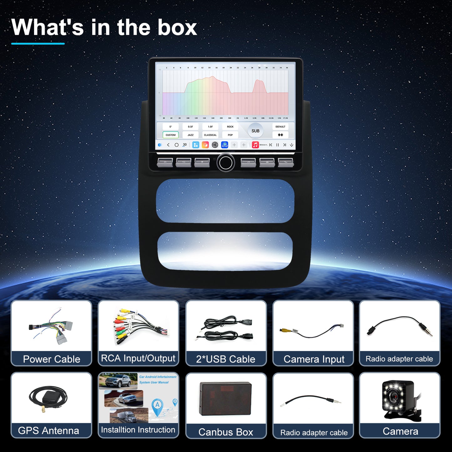 Dodge RAM Stereo replacement 2002-2005 CarPlay Radio Screen-Topdisplay 2002 2003 2004 2005 RAM Upgrade Headunit Apple Carplay Android Auto Accessories Pantalla Estéreo