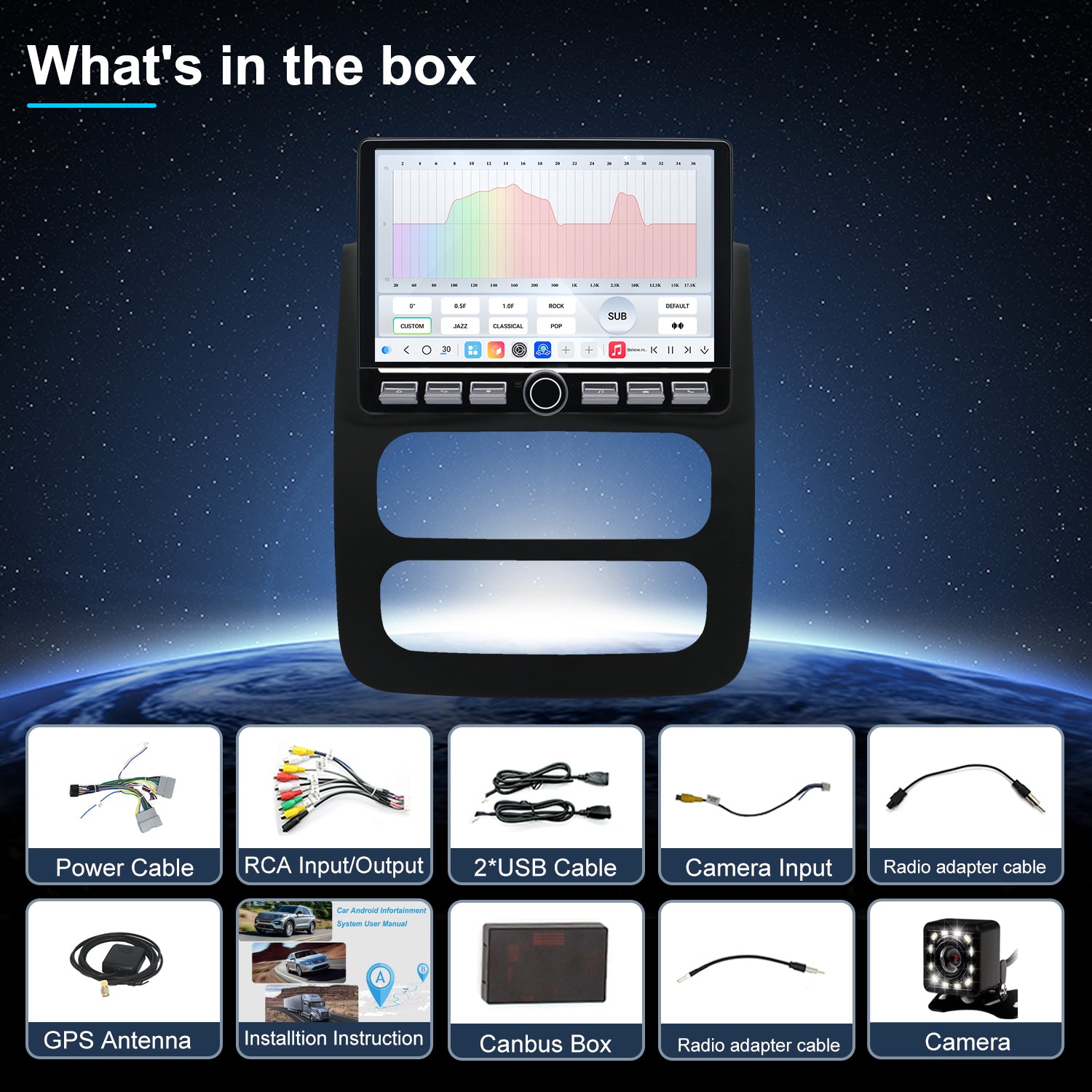 Dodge RAM Stereo replacement 2002-2005 CarPlay Radio Screen-Topdisplay 2002 2003 2004 2005 RAM Upgrade Headunit Apple Carplay Android Auto Accessories Pantalla Estéreo