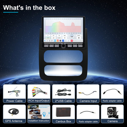 Dodge RAM Stereo replacement 2002-2005 CarPlay Radio Screen-Topdisplay 2002 2003 2004 2005 RAM Upgrade Headunit Apple Carplay Android Auto Accessories Pantalla Estéreo