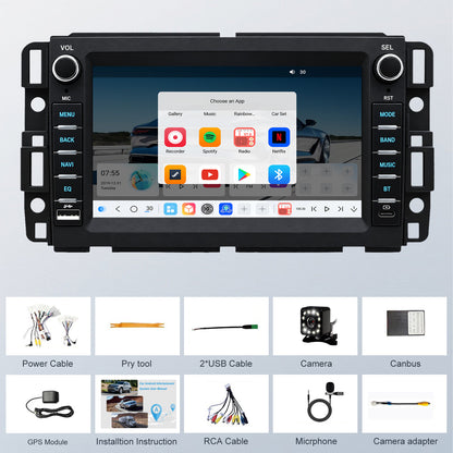 For Chevrolet Chevy Impala 2006-2013 Radio Upgrade, 7-inch QLED Touch Screen Stereo, 8-Core CPU, Wireless CarPlay & Android Auto, Retains OEM Controls, Free Backup Camera Included