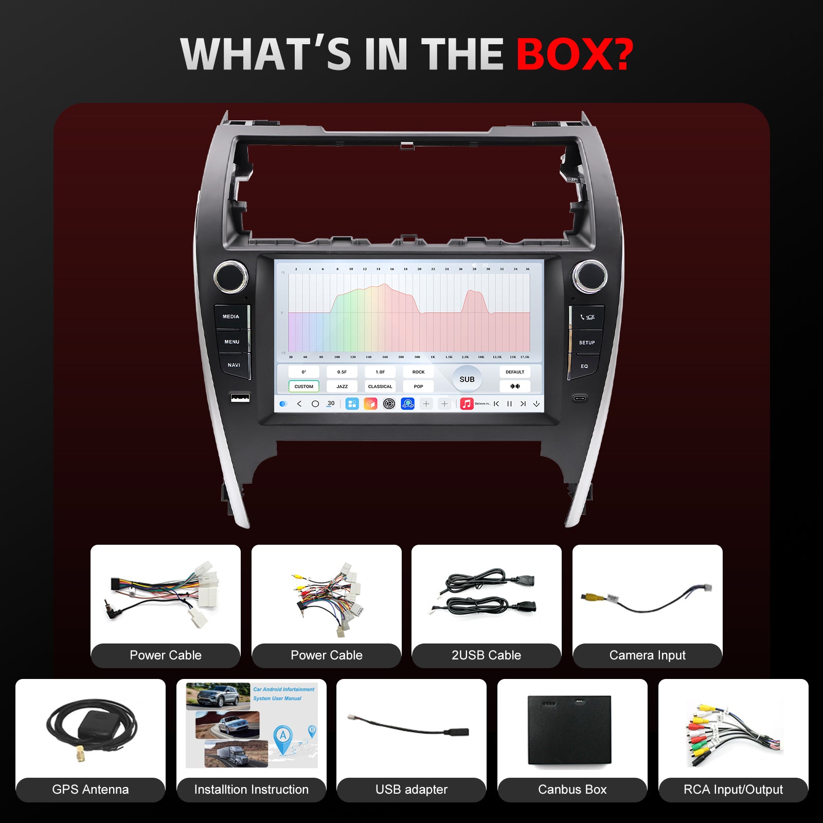 Toyota Camry 2012 2013 2014 Car Touchscreen Upgrade