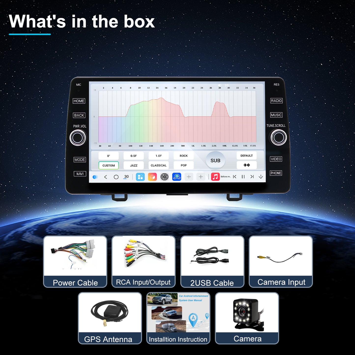 For Honda CRV 2007-2011 Radio upgrade,10.2-inch QLED 8-Core CPU,touch screen Stereo,Wireless CarPlay & Android Auto,keep OEM Controls