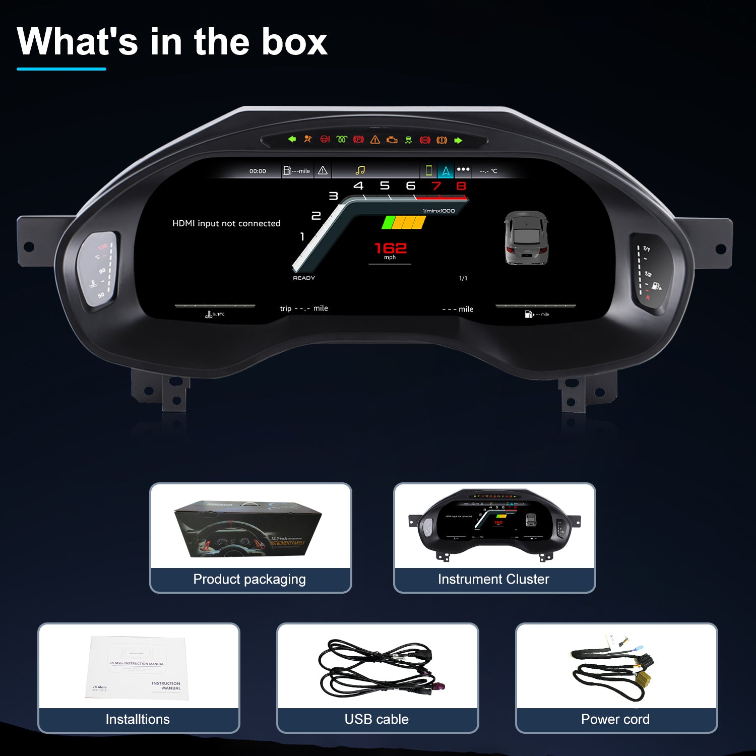 Audi A7 Digital Instrument Cluster 2013-2018 | 12.3" QLED - Topdisplay 2013 / 2014 / 2015 / 2016 / 2017 / 2018