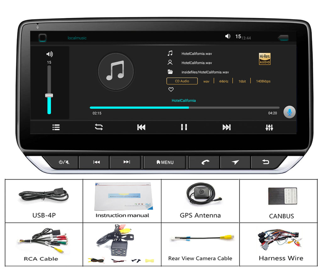 for GMC Yukon 2007-2013 Radio upgrade,10.25-inch QLED 8-Core CPU,touch screen Stereo,Wireless CarPlay & Android Auto,keep OEM Controls