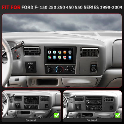 Ford F150 Stereo replacement 1997-2003 CarPlay Radio Screen-Topdisplay 1997 1998 1999 2000 2001 2002 2003 F150 Upgrade Headunit Apple Carplay Android Auto Accessories Pantalla Estéreo