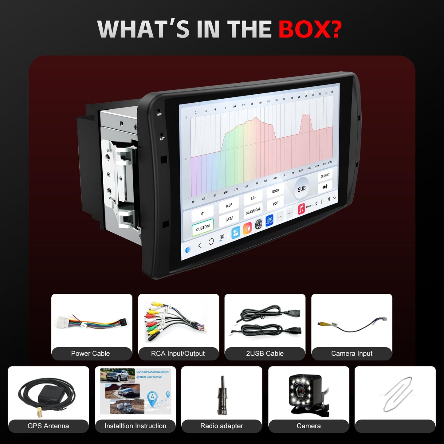 Ford F150 Stereo replacement 1997-2003 CarPlay Radio Screen-Topdisplay 1997 1998 1999 2000 2001 2002 2003 F150 Upgrade Headunit Apple Carplay Android Auto Accessories Pantalla Estéreo