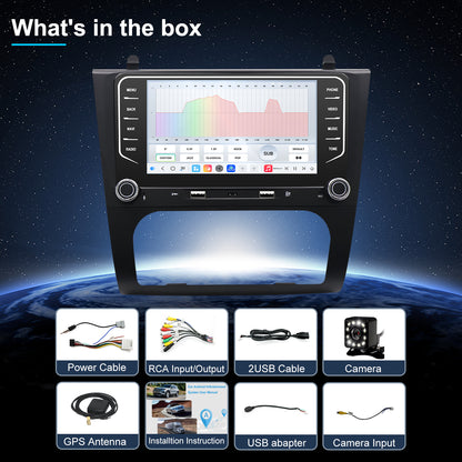 Aftermarket Radio for Nissan Altima with 7" touch screen car radio stereo featuring Apple CarPlay & Android Auto. Fits model: Nissan Altima 2008 2009 2010 2011 2012