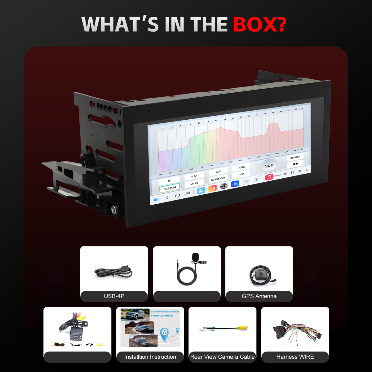 For Cadillac Escalade 1999-2002 Radio upgrade,6.8-inch QLED 8-Core CPU,touch screen Stereo,Wireless CarPlay & Android Auto,keep OEM Controls