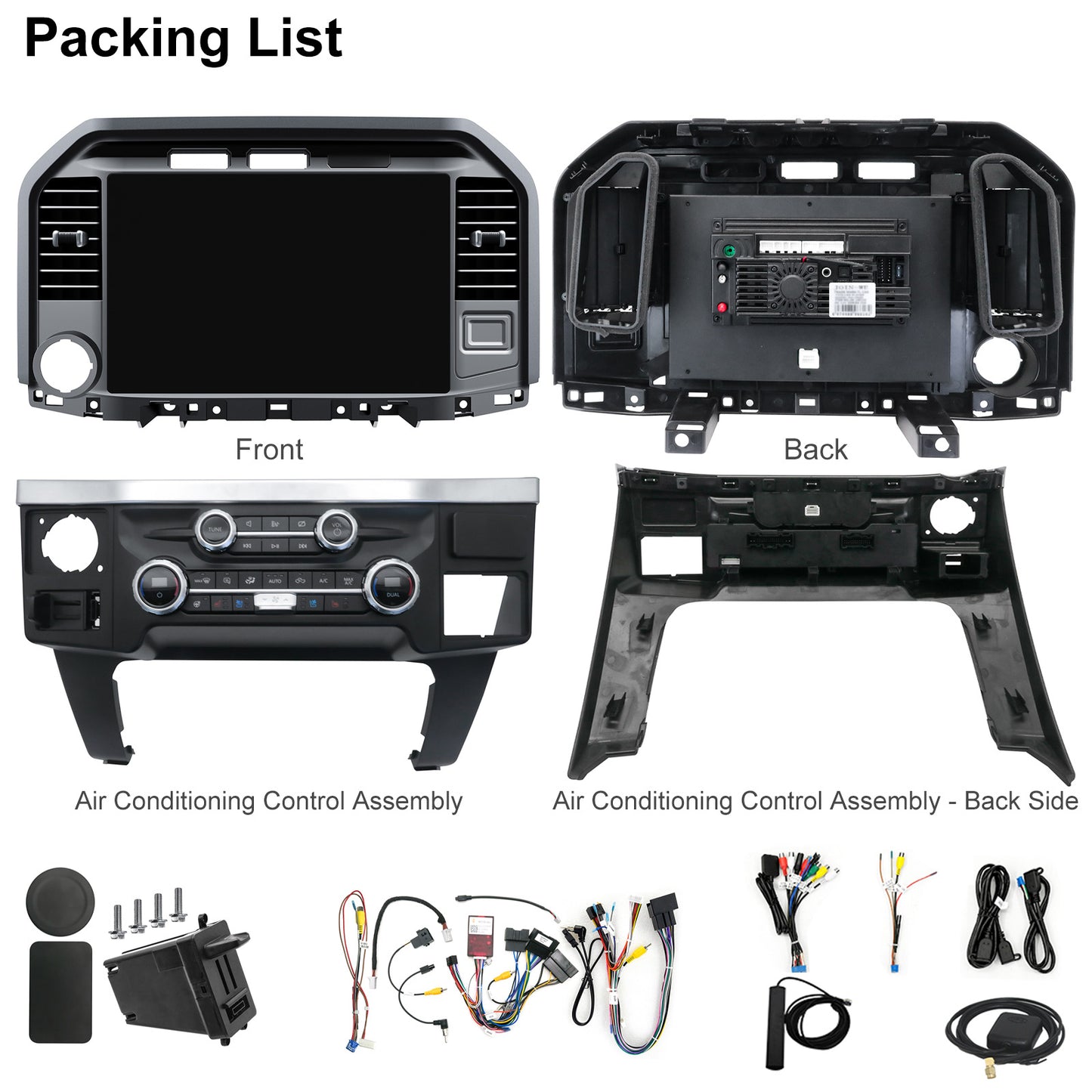 Ford F150 Stereo replacement 2015-2020 CarPlay Radio Screen-Topdisplay 2015 2016 2017 2018 2019 2020 F150 Upgrade Headunit Apple Carplay Android Auto Accessories Pantalla Estéreo