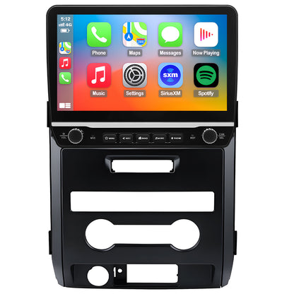 For Ford F150 2009-2012 Radio upgrade,10.1-inch QLED 8-Core CPU,touch screen Stereo,Wireless CarPlay & Android Auto,Free camera,Manual AC ONLY