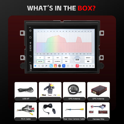 Ford Mustang Stereo replacement 2005-2009 CarPlay Radio Screen-Topdisplay 2005 2006 2007 2008 2009 Mustang Upgrade Headunit Apple Carplay Android Auto Accessories Pantalla Estéreo