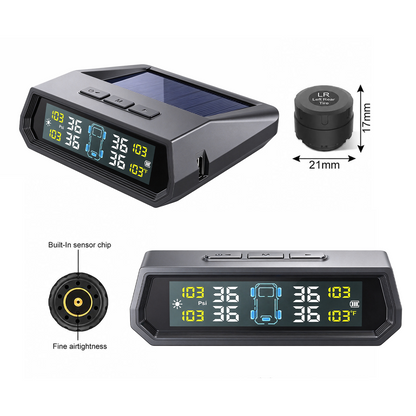 Topdisplay TM2 Tire Pressure Monitoring System, TPMS Set of 4 Sensors