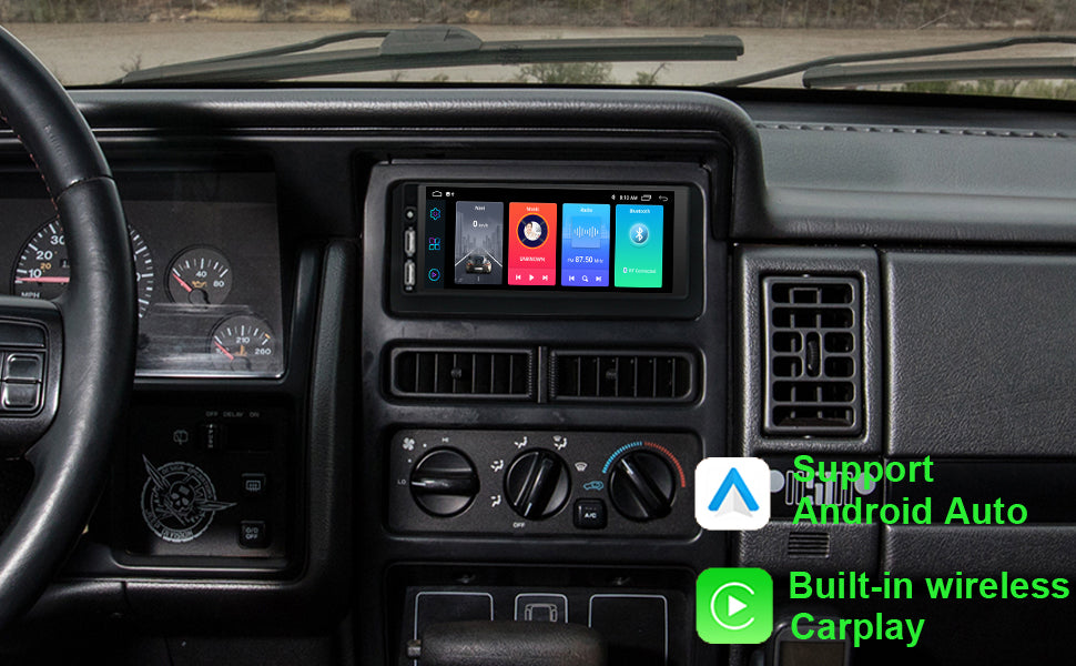 Dodge Avenger Radio upgrade 1995-2000 CarPlay Stereo Screen-Topdisplay 1995 1996 1997 1998 1999 2000 Replacement Headunit Apple Android Auto Accessories Pantalla Estéreo