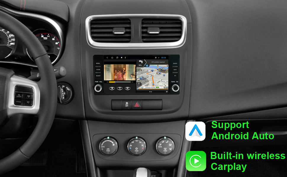 For Dodge Avenger 2008-2014 Radio upgrade,7-inch QLED  8-Core CPU,touch screen Stereo,Wireless CarPlay & Android Auto,Free camera