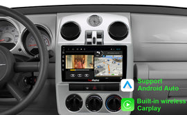 For Chrysler PT Cruiser 2006-2010 Radio upgrade,9-inch QLED 8-Core CPU,touch screen Stereo,Wireless CarPlay & Android Auto,Free camera